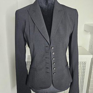 Elie Tahari Gorgeous Black Jacket Woolmark Blend For Women Size 6